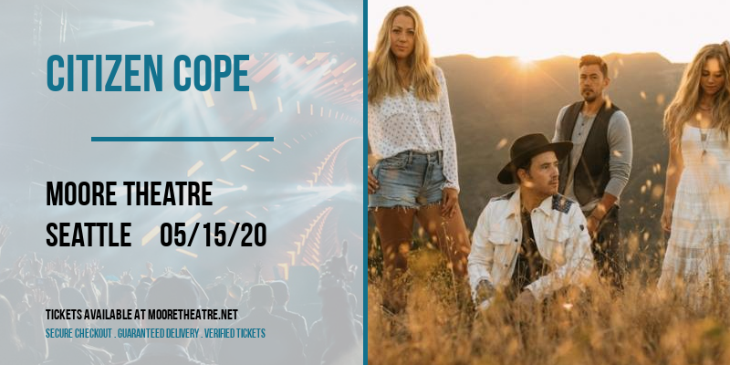 Citizen Cope at Moore Theatre tickets Citizen Cope at Moore Theatre