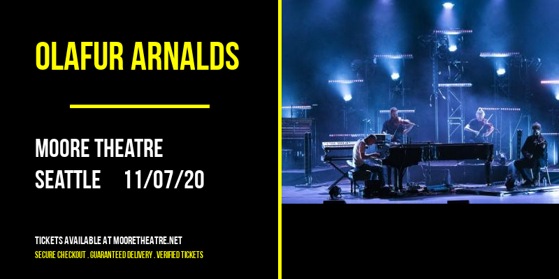 Olafur Arnalds at Moore Theatre tickets Olafur Arnalds at Moore Theatre