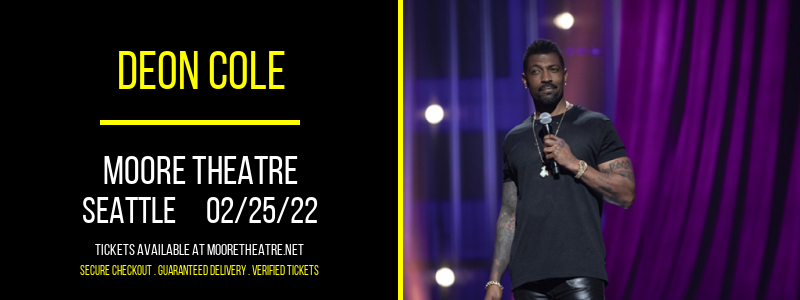 Deon Cole at Moore Theatre tickets Deon Cole at Moore Theatre