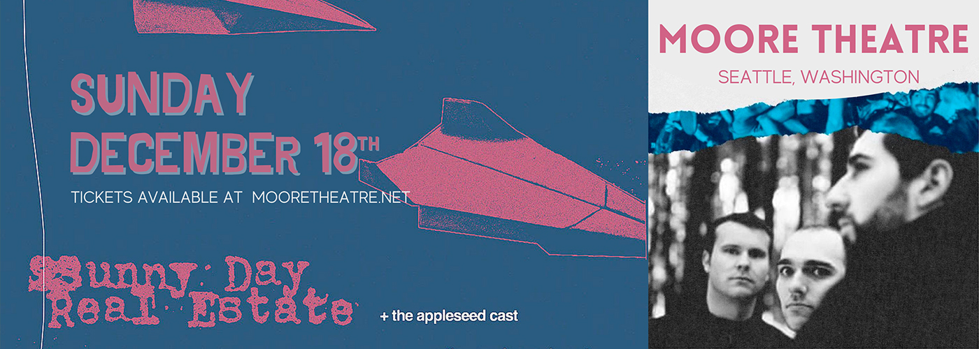 Sunny Day Real Estate Tickets 18th December Moore Theatre in Seattle