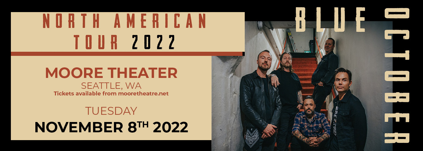 Blue October: Fall Tour 2022 at Moore Theatre