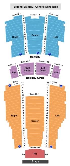 moore theatre - wa seating chart